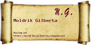 Moldrik Gilberta névjegykártya